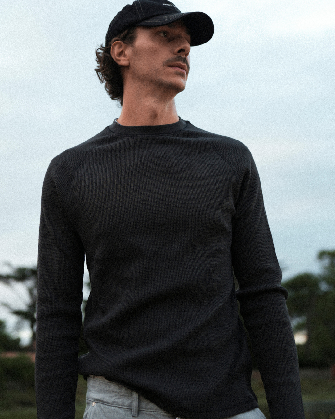 Raglan undershirt - Washed Black