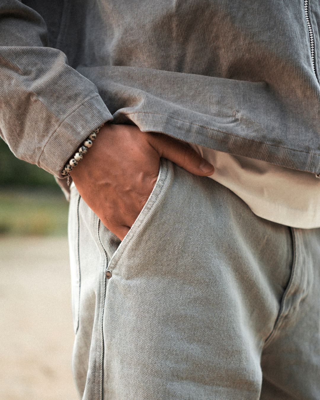 5 - Pocket Jeans Light Grey