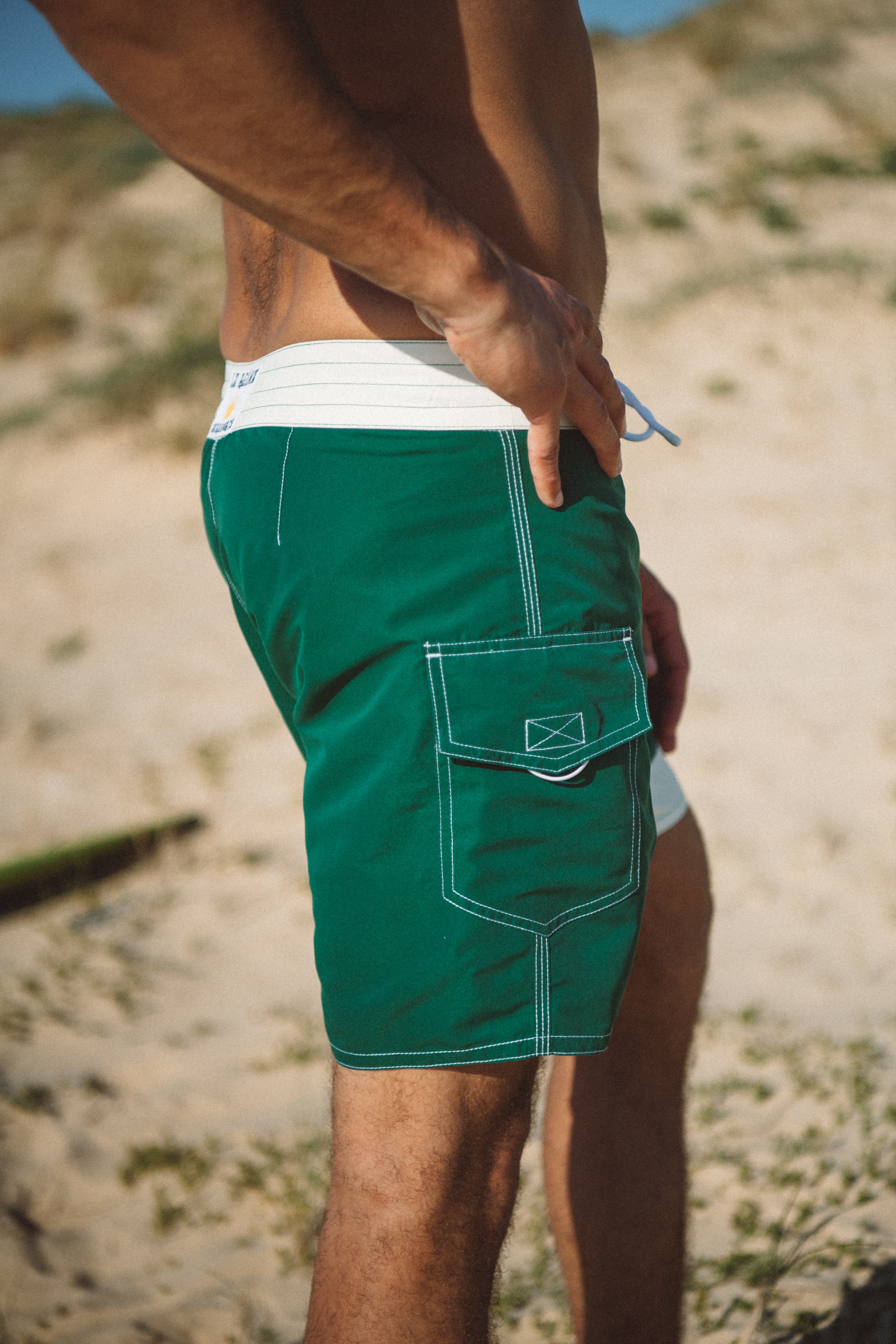 Boardshort - Retro Classic Green Bottle