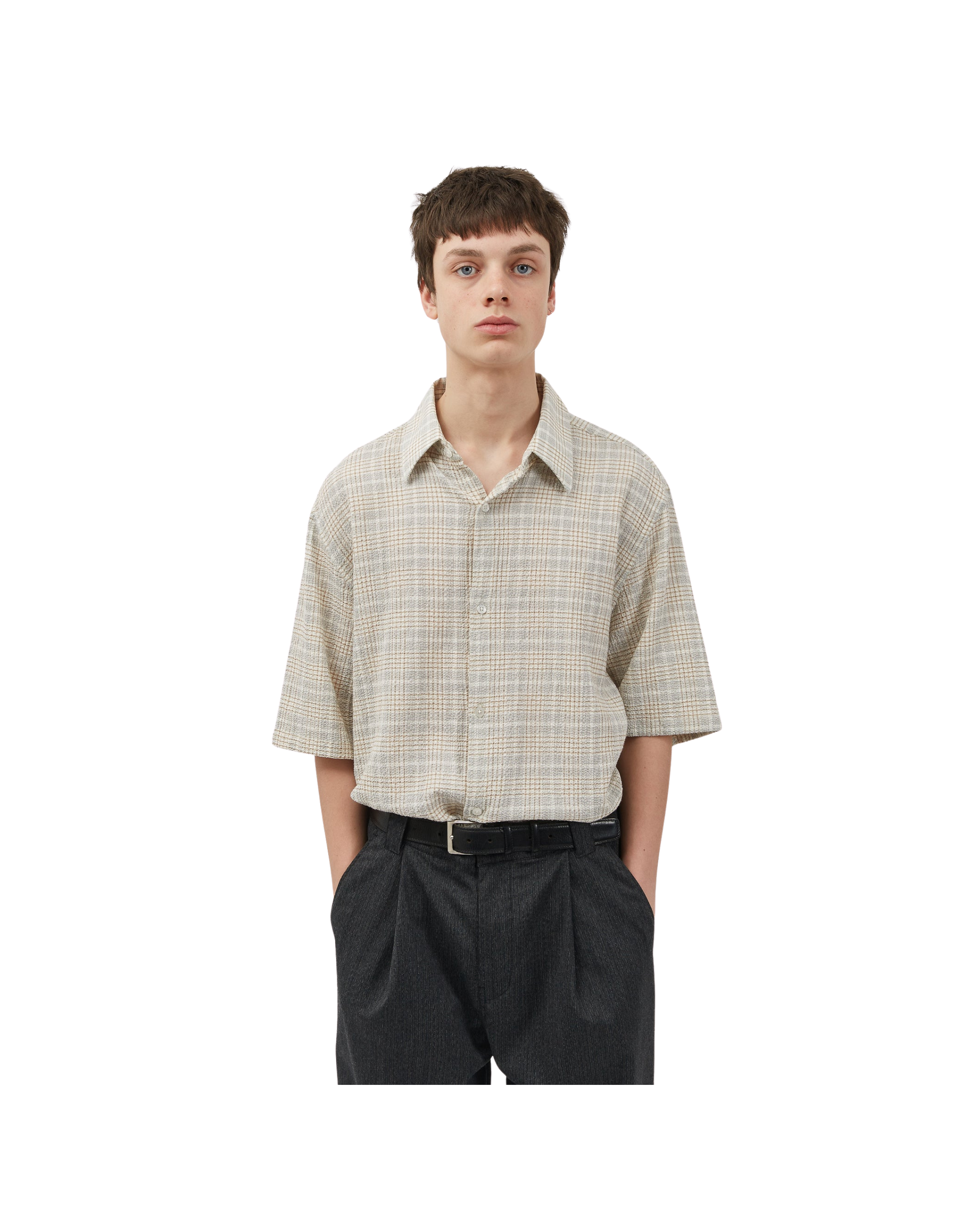 Camp Shirt Plaid Sand