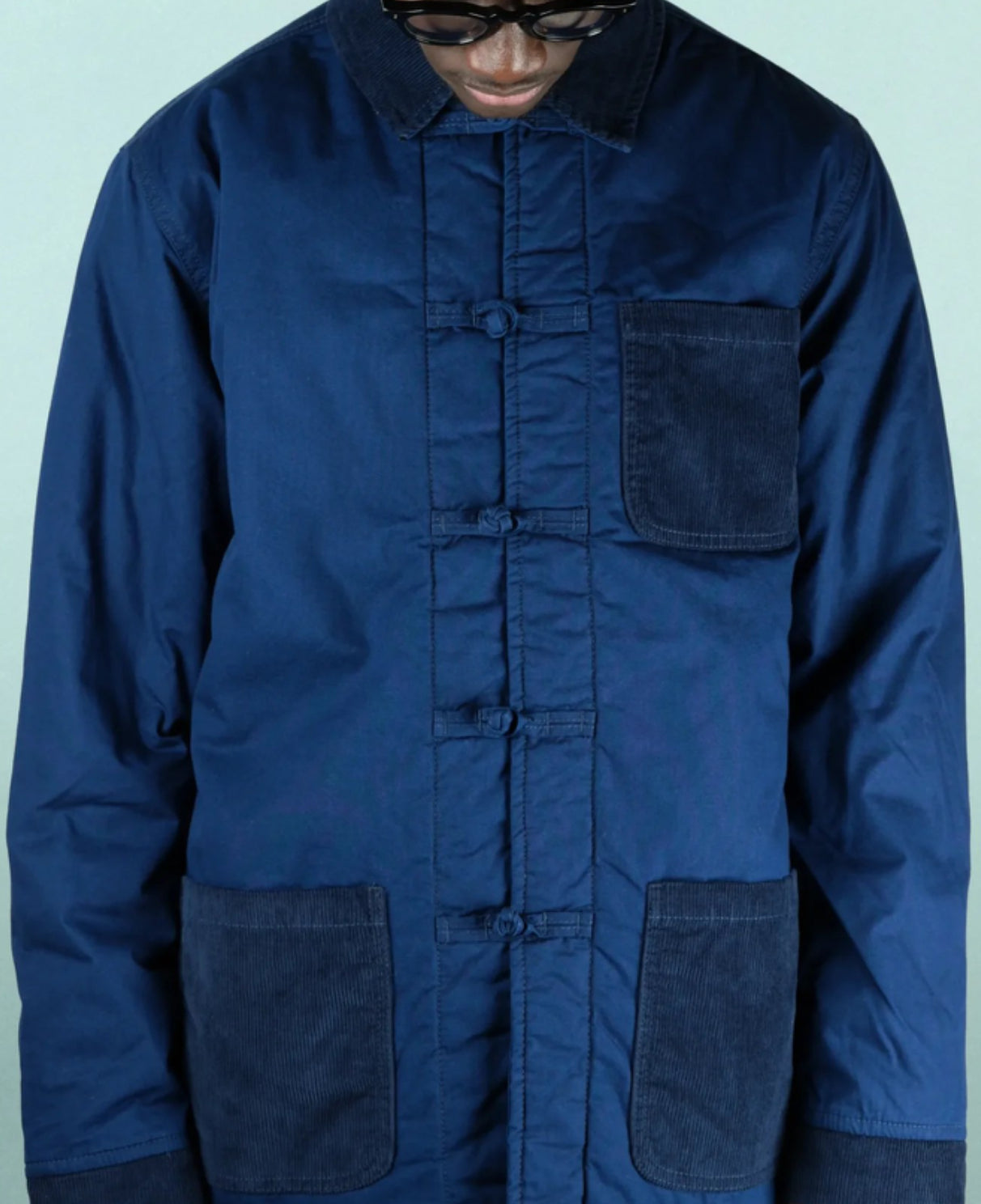 Shanghai Coat Indigo - Bleu