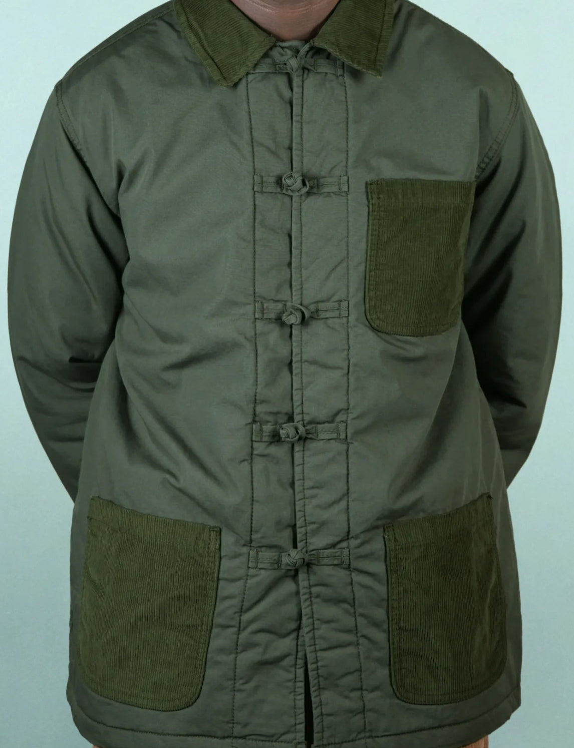 Shanghai Coat Khaki - Bleu