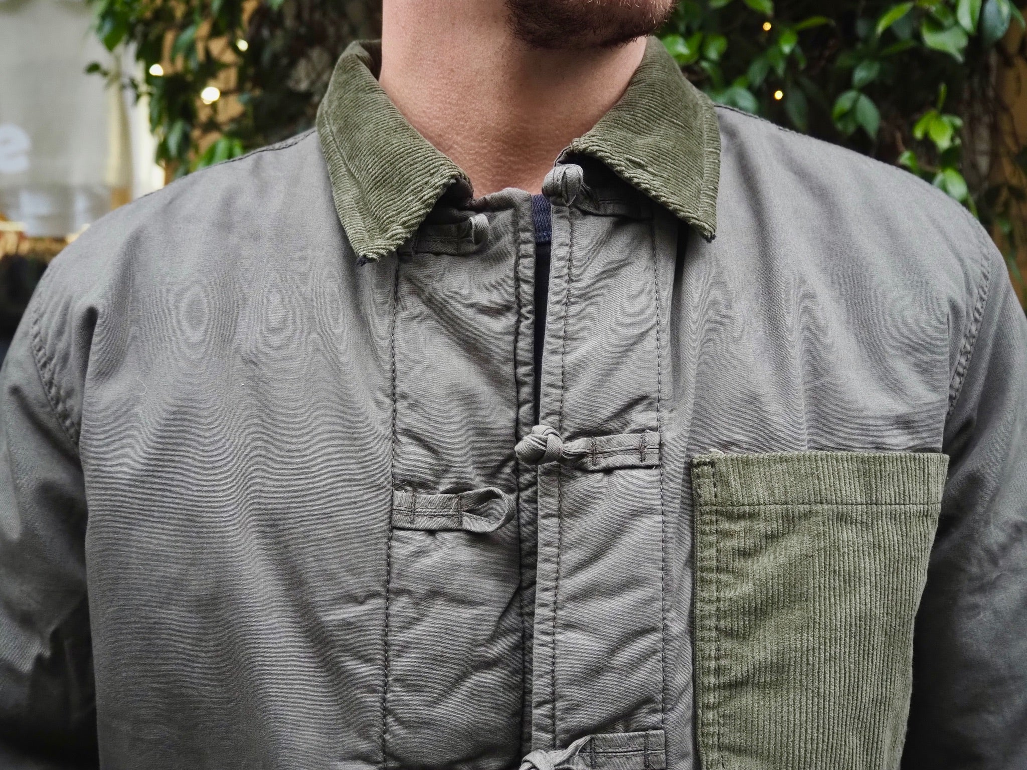 Shanghai Coat Khaki - Bleu