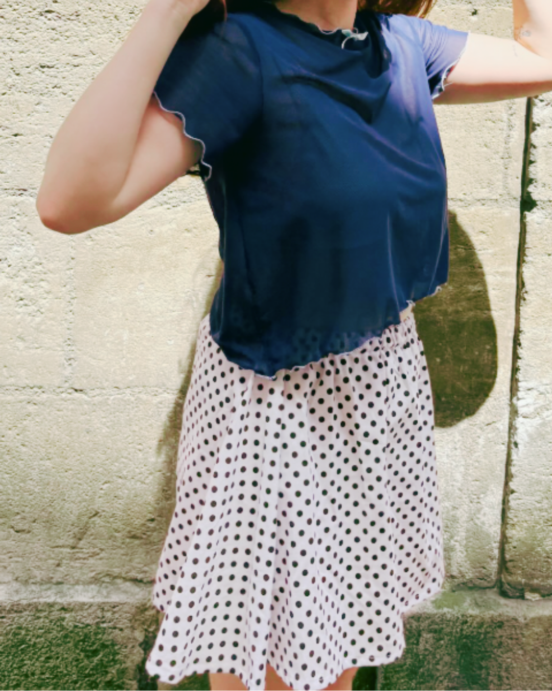 Jupe à pois