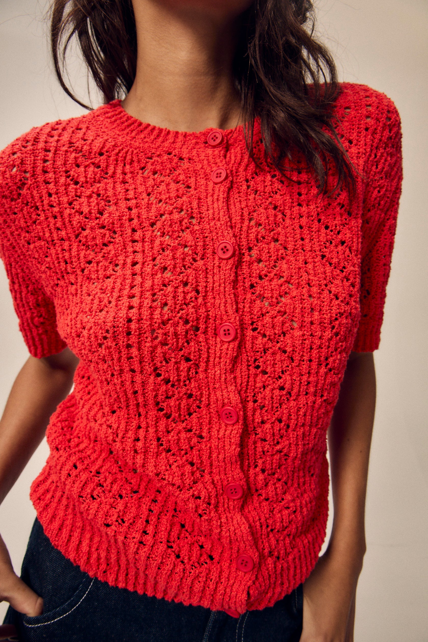 Gilet Mia - Rouge